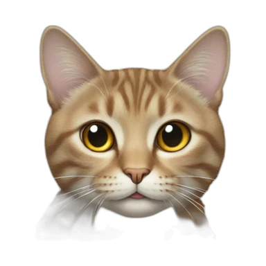 cat behind laptop sticker