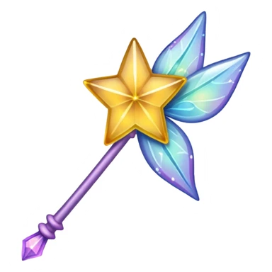 Fairy wand with magic sticker