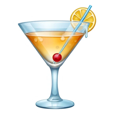 cocktail glass sticker