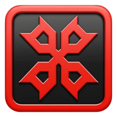 Signo nazi rojo y negro sticker