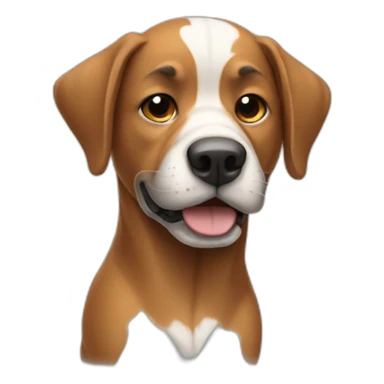 Dog as football player sticker