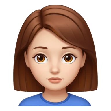 a girl with square face sticker