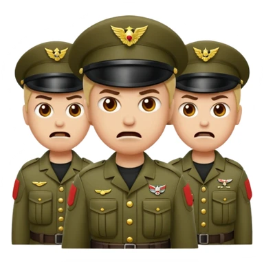 Emojis war soldiers killers sticker