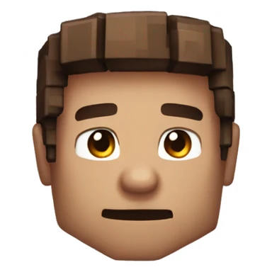 steve from minecaft emoji sticker