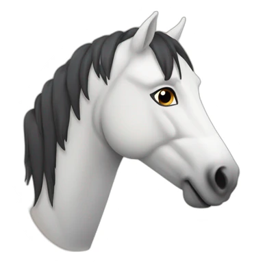 Caballo percherón de peluche sticker