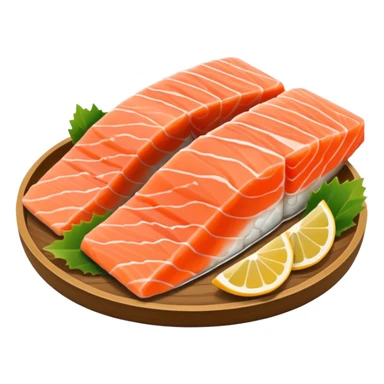 Salmon sashimi top sticker