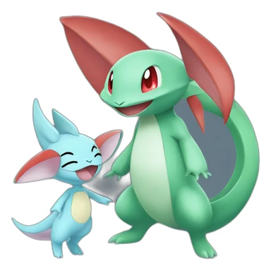 POKEMON GARDEVOIR PLAYING WITH SALAMENCE sticker