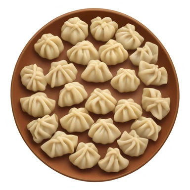 A plate of dumplings sticker