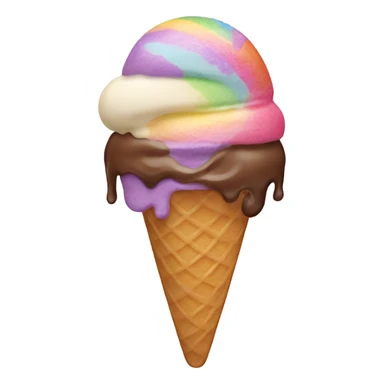 Rainbow flavor
Ice cream sticker