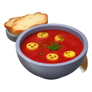 Ukrainian red soup - borscht sticker