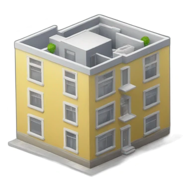 apartment isometric sticker