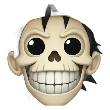 skull of monkey d luffy sticker
