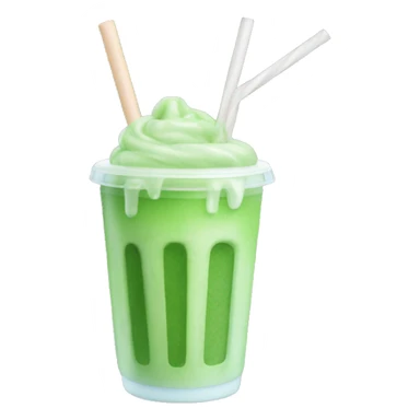 iced-matcha-WITH STRAW WITHOUT FOAM sticker