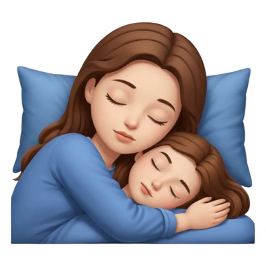 A girl is sleeping sticker