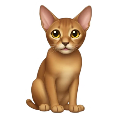 light abyssinian sticker