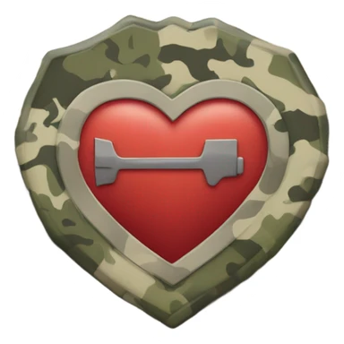 Tactical heart sticker