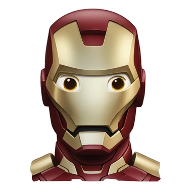 Iron man face sticker