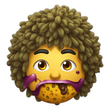 Lasith Malinga eats passion fruit sticker