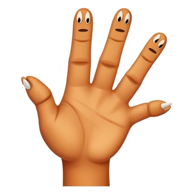 dinosaur fingers, dislike symbol sticker