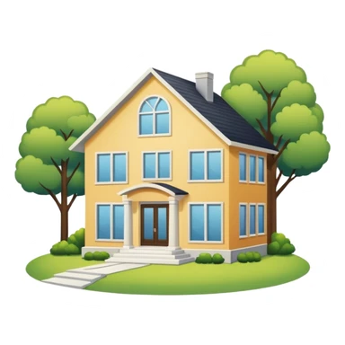 modern house for a normal family sticker