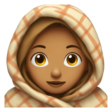 Girl in a blanket sticker