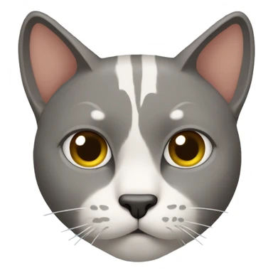 gato enojado tierno acostado  sticker