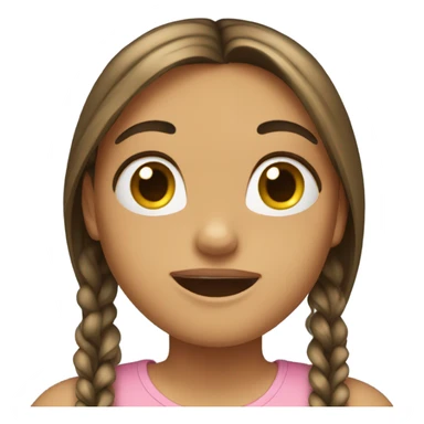 Girl flipping her hair  sticker