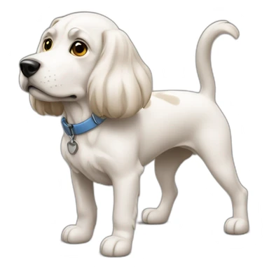 Punaise sur un chien sticker