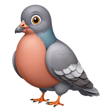 Shocked pigeon sticker