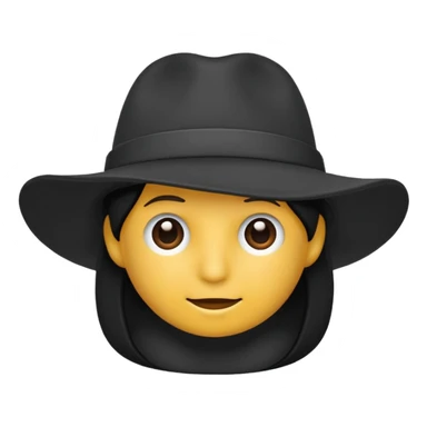 black hat sticker