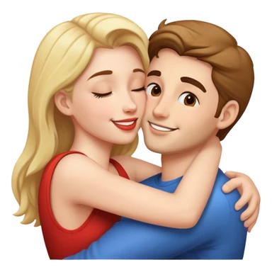 Целующаяся пара  sticker