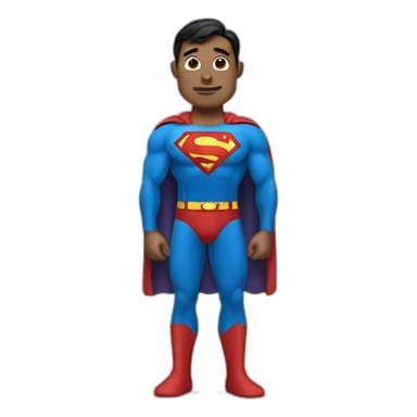 superman in pajamas sticker