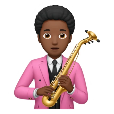 pink musician black man  sticker
