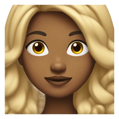 thick curvy girl with a tan, dark eyes and wavi 2b hair sticker