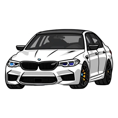 BMW M5 performance car sticker