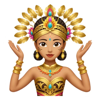danseuse balinaise sticker