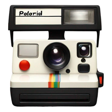Polaroid camera sticker