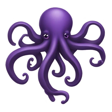black-purple tentacles sticker
