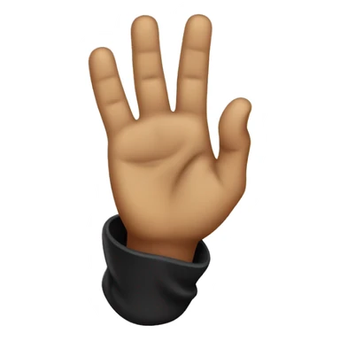 Handgesture like a pirates hook sticker