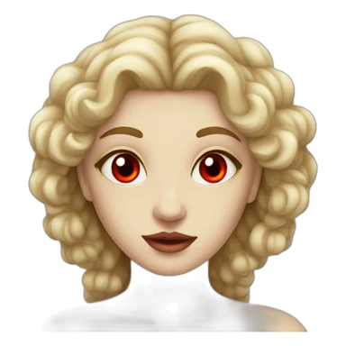 Siren (greek mythology) with red eyes sticker