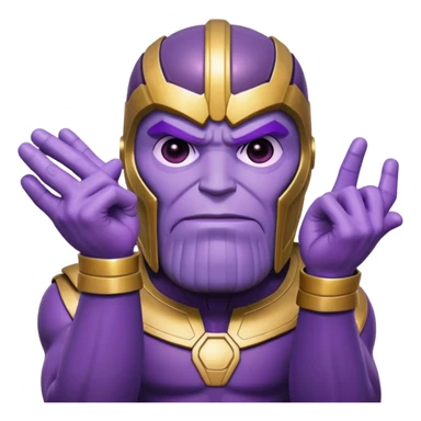 Thanos snapping fingers while playing Squid Game sticker