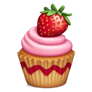 strawberry cupcake  sticker