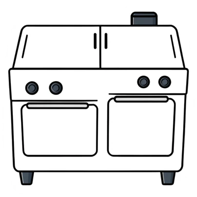 modern kitchen oven sticker