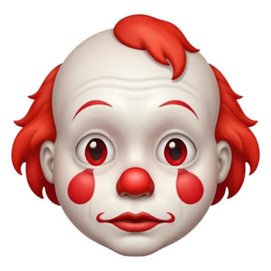 sad clown sticker