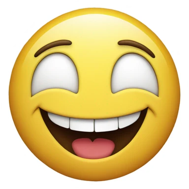 A smiley face with a really big smile. sticker