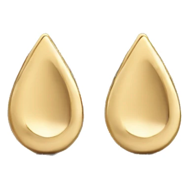  gold teardrop stud earrings  sticker