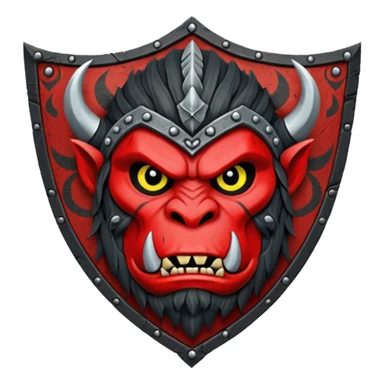 orc war banner emblem sticker