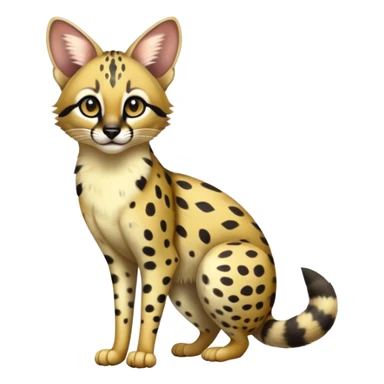 Serval-Genet-Civet-hybrid, full body sticker
