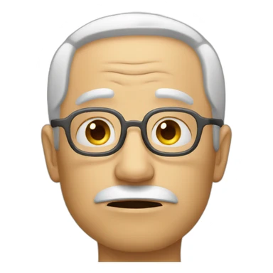 sad man 63 years old sticker