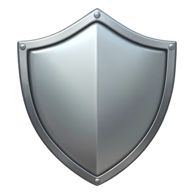 generate a ultra realistic shiny steel shield sticker